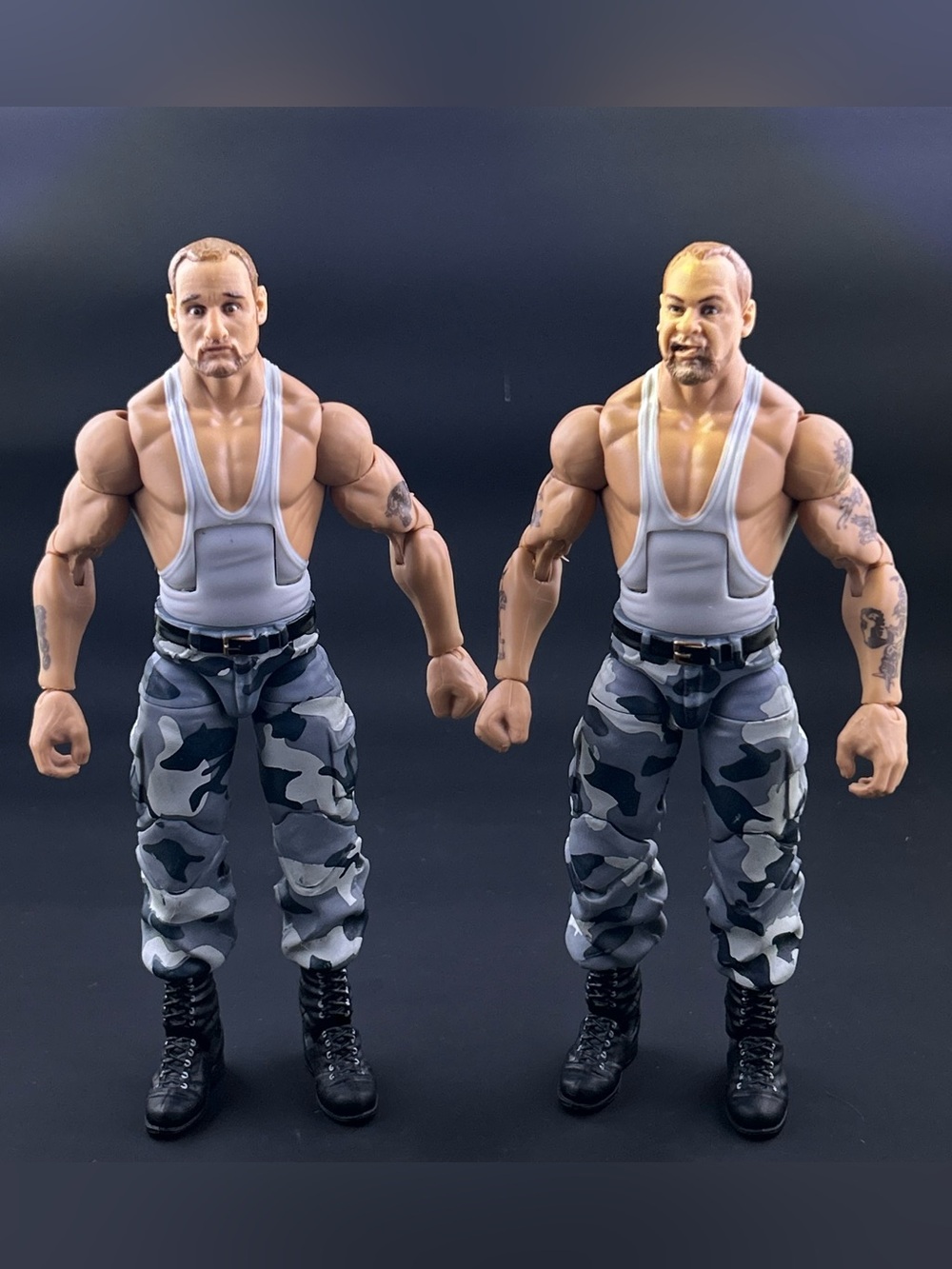 Mattel WWE Elite Bushwhacker Luke Butch Wrestling Figures WWF Survivor Series